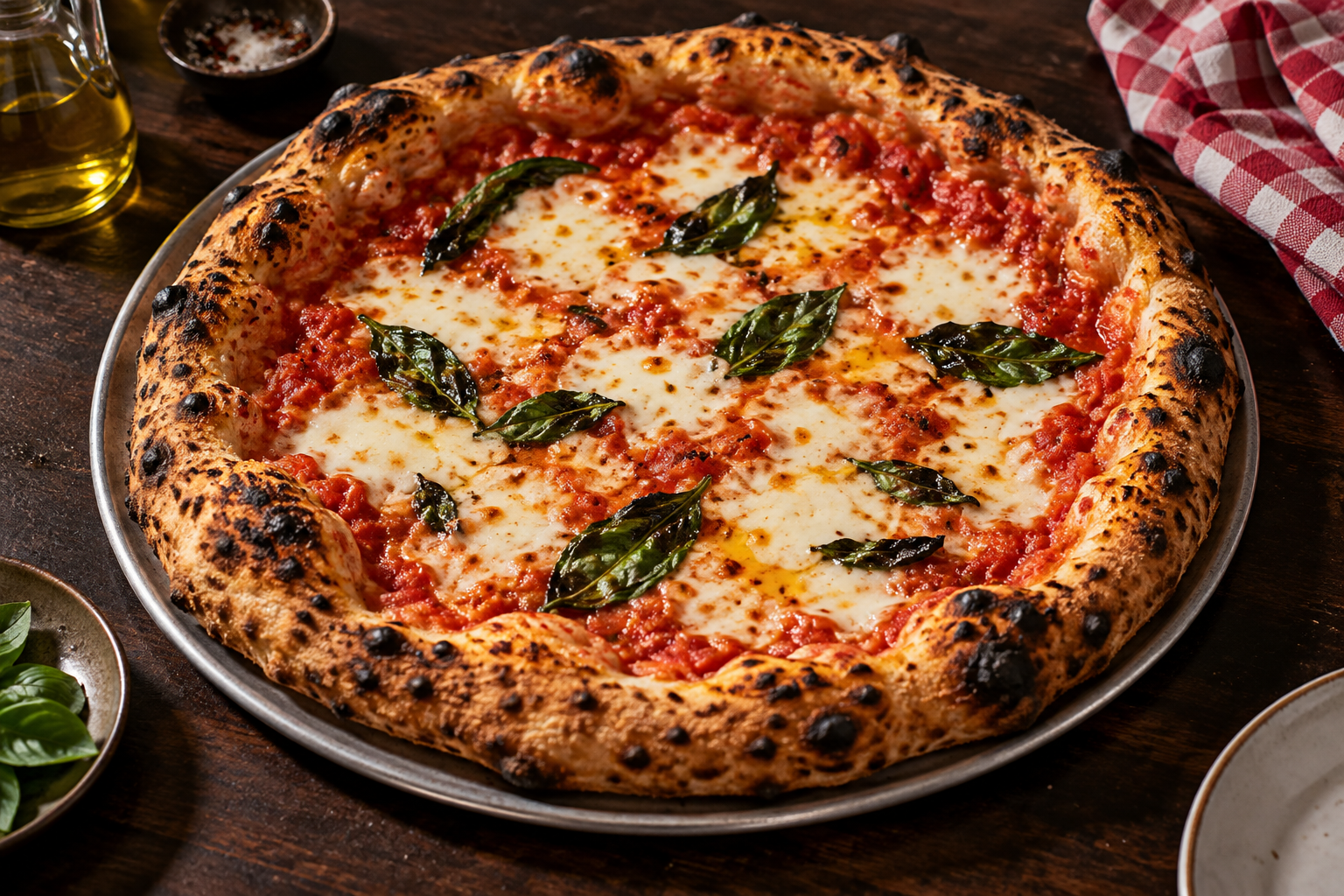 Margherita pizza from the Rosso restaurant website